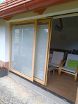 Dvokrilna lesena drsna vrata 2740 x 2120 mm