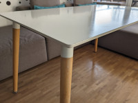 Kuhinjska miza, bela, stabilna, 120 x 80 x 74