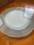steklena plošča za mizo Ø100cm - kot novo
