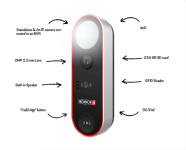 PROVISION ISR Doorbell/domofon/zvonec/hd kamera/face recognition/alarm