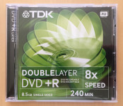 DVD +R TDK medij prazen in zapisljiv