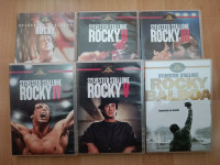 Dvd Rocky Balboa 1, 2, 3, 4, 5, 6 Ptt častim :)