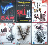 Žaga (Saw 1-5, 7), Extreme Editions (ANG podnapisi), 6x DVD