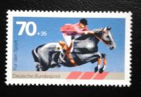 Deutsche Bundespost, Nemčija 1978 celotna izdaja na temo šport, konji