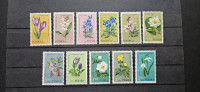 rože, cvetlice - Poljska 1962 - Mi 1325/1336 -11 znamk, čiste (Rafl01)