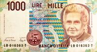 (4998) Bankovec 1000 Lire Mille BANCA D'ITALIA