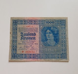 Avstrija 1000 kron 1922 VF+