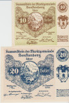 BANKOVEC 10,20 HELLER SENFTENBERG-PR0993c not geld (AVSTRIJA)1920.aUNC