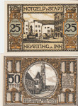 BANKOVEC 25,50 pfennige "Neuötting" ( NEMŠKI RAICH NEMČIJA) 1921.UNC