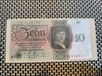 Nemčija, 10 mark 1924//Zelo, zelo redko//Zgoraj/Zamenjava