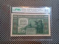 Nemčija, 1000 mark, okupacija Litve, 1918//Pmg 64/Redko/Menjava