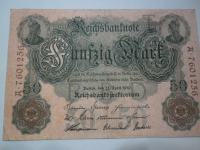 Nemčija Bankovec 50 Reichmark 1910
