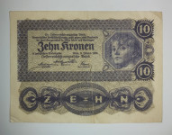 Prodam bankovca 10 in 1000 kron 1922