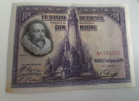 ŠPANIJA 100 pesetas 1928 XF