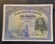 Španija 1000 pezet 1928 XF+