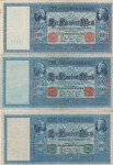 BANKOVEC 100 MARK P42a.1, P42a.2,P43a.1 (NEMŠKI REICH NEMČIJA) 1910.VF