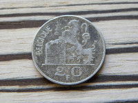 Belgija 20 frankov 1950