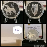 Irska srebrnik 15 euro 2012 Hound v škatlici s certifikatom
