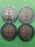 Kovanci 2 Euro Francija Slovaška Dvojni križ.