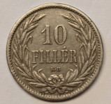 Kovanec 10 fillerjev leto 1908 – Madžarska in drugi madžarski kovanci