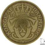LaZooRo: Danska 1 Krone 1936 VF / XF