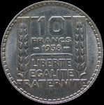 LaZooRo: Francija 10 Francs 1938 UNC – srebro