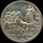 LaZooRo: Italija 2 Lire 1916 R XF - srebro