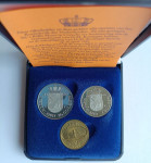 LaZooRo: Nizozemska 1 & 2 1/2 Gulden 1980 PROOF set