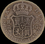 LaZooRo: Španija 2 Reales 1813 VF IG - srebro