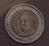 Redek Euro kovanec 2 Eura Španija letnik 1999