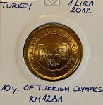 Turčija 1 Lira 2012 Olympics