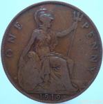 LaZooRo: Velika Britanija 1 Penny 1919 XF