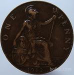 LaZooRo: Velika Britanija Penny 1912 VF/XF