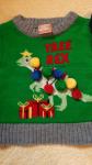 Božični pulover št.56-62 (0-4 mesecev), podarim nogavičke in žabice