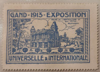 Priložnostna znamka, Belgija 1913, expo 1