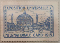 Priložnostna znamka, Belgija 1913, expo 2