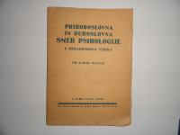 KAROL OZVALD, PRIRODOSLOVNA IN DUHOSLOVNA SMER PSIHOLOGIJE, 1934