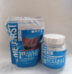BCAA 2:1:1 250 g in 1st Whey: Whey protein matrix, čokolada 454 g