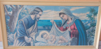 Stara slika Jozefa in Marije z Jezusom