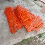 gradbena mreža 150 cm oranžna