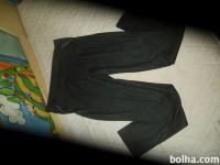 Nosečniške dolge hlače- črne z vzorčki, vel M, jesensko-zimske
