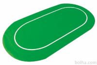 Ovalna poker podloga "Green" 180x90cm