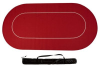 Ovalna poker podloga "Red" 180x90cm