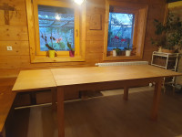 jedilna hrastova miza 160 x 90 raztegljiva na 250cm