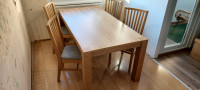 Jedilna miza 180x90 + 4 stoli