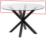 Jedilna miza - steklena plošča 120 cm