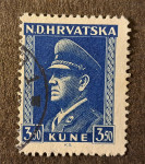 NDH, Hrvaška, Hrvatska, celotna žigosana izdaja, 1943 Pavelič