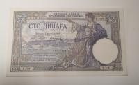 100 Dinara 1929 UNC Kraljevina Jugoslavije