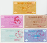BANK.BON ŠE200,500,10000 DIN ŽIG TRAVNIK (BOSNA BIH)1992.aUNC/UNC