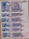 Bankovci 5000 din Jugoslavija